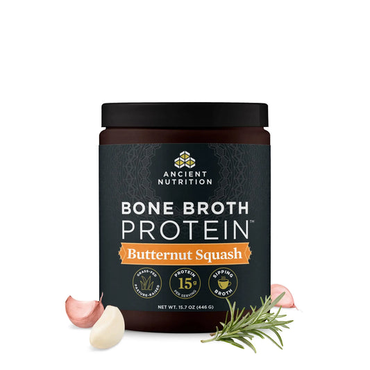 Ancient Nutrition Bone Broth Protein Powder, Butternut Squash, Grass-Fed Chicken Ancient NutritionAU supplements
