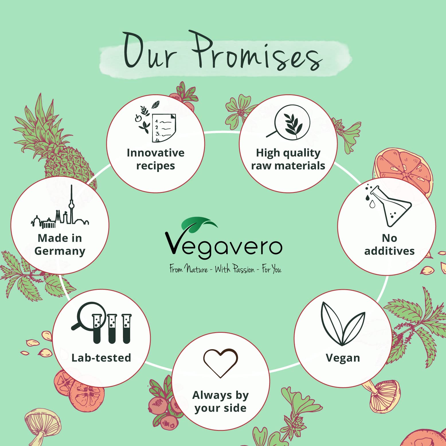 Vegavero Vegan Collagen Complex + Hyaluronic Acid | NO Additives | Vegan Collagen Powder Vollagen® | Essential Amino Acids | 120 Capsules Vegavero Au supplements