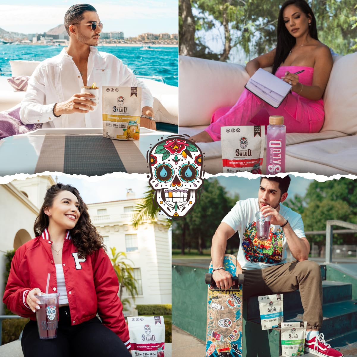 Salud 2-in-1 Hydration Packets + Immunity Electrolytes Powder, Mango - Agua Fresca Drink Mix, Elderberry, Dairy & Soy Free, Non-GMO, Gluten Free, Taste SaludUS supplements