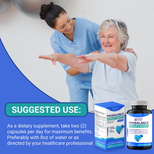 Ruolai ProBalance Probiotics for Women 68B CFU – Menopause, Bloat & Belly Support – Turmeric & Moringa RuolaiUS supplements