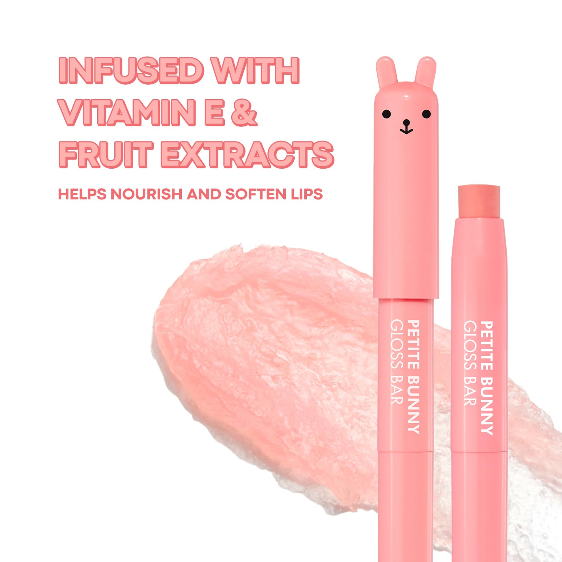 TONYMOLY Petit Bunny Lip Gloss – Easter Basket Stuffer, Cute Bunny Lip Crayon, Hydrating Korean Lip Gloss with Vitamin E for Soft, Juicy Cherry TONYMOLY Au supplements