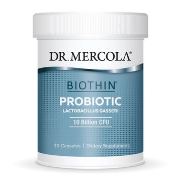 Dr. Mercola Biothin Probiotic - Lactobacillus Gasseri BNR17 - Supports Digestive Health & Metabolism - 30 Delayed-Release Capsules (30 Servings)