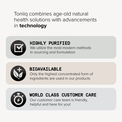 Toniiq 200 Billion CFU Probiotic Supplement 30 Verified Third-Party Tested Strains - Fully Shelf-Stable Probiotics Formula with Prebiotic Blend - Extended Release Capsules ToniiqAU supplements
