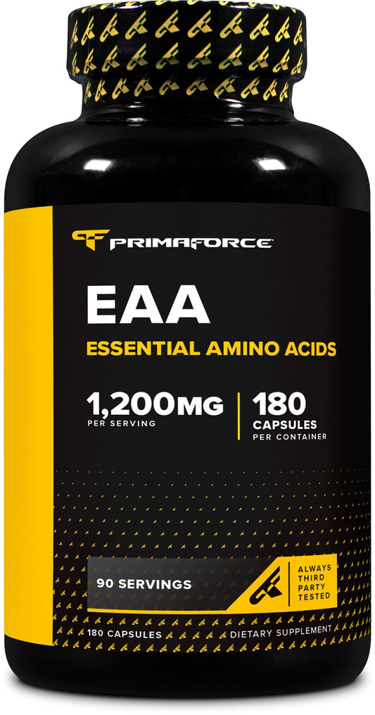 Primaforce EAA Capsules 1200mg, 180 Capsules, 90 Servings - Essential Amino Acids - Non-GMO, Gluten Free & Vegitarian Friendly PrimaforceAu supplements