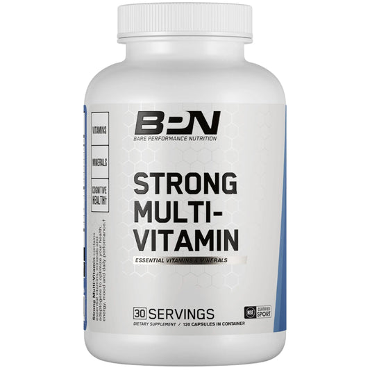 BARE PERFORMANCE NUTRITION, BPN Strong Multi-Vitamin, Foundational Health, Improved Mood and Sleep, Adaptogens, Improved Cognitive Health BARE PERFORMANCE NUTRITIONAU supplements