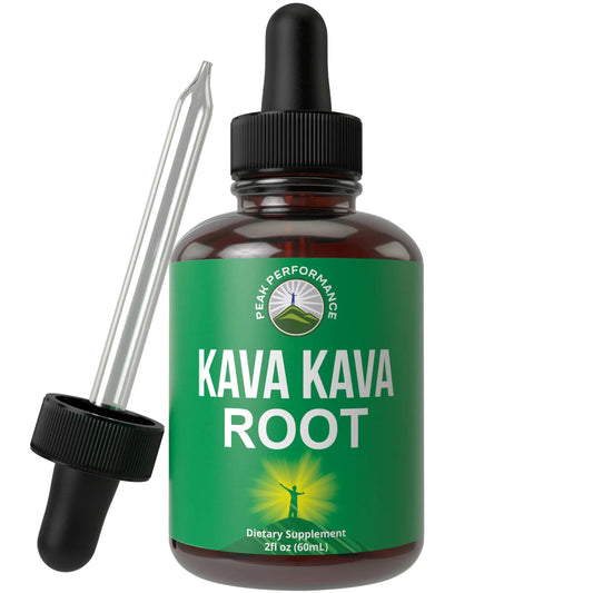 Peak Performance Kava Kava Root Extract Calming Liquid Drops More Concentrated - 1:3 Extraction Ratio. Vegan Supplement Aid for Relaxation, Natural Sleep. Sugar Free Gluten Free USA Tested Tincture Peak PerformanceAU supplements