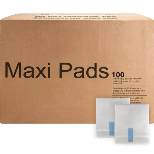 100 Bulk Pads with Wings Individually Wrapped for Women Homeless, Postpartum, Hospitals Trail makerAU supplements