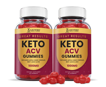 Justified Laboratories (2 Pack) Great Results Keto ACV Gummies 1000MG Justified Laboratories Au supplements
