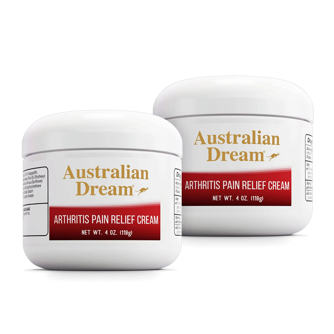 Australian Dream Arthritis Pain Relief Cream - Soothing & Non-Greasy - Powerful Topical Arthritis Pain Relief - Good for Muscle Aches or Joints - 4 oz Jars (2 Pack) Australian Dream uk supplements