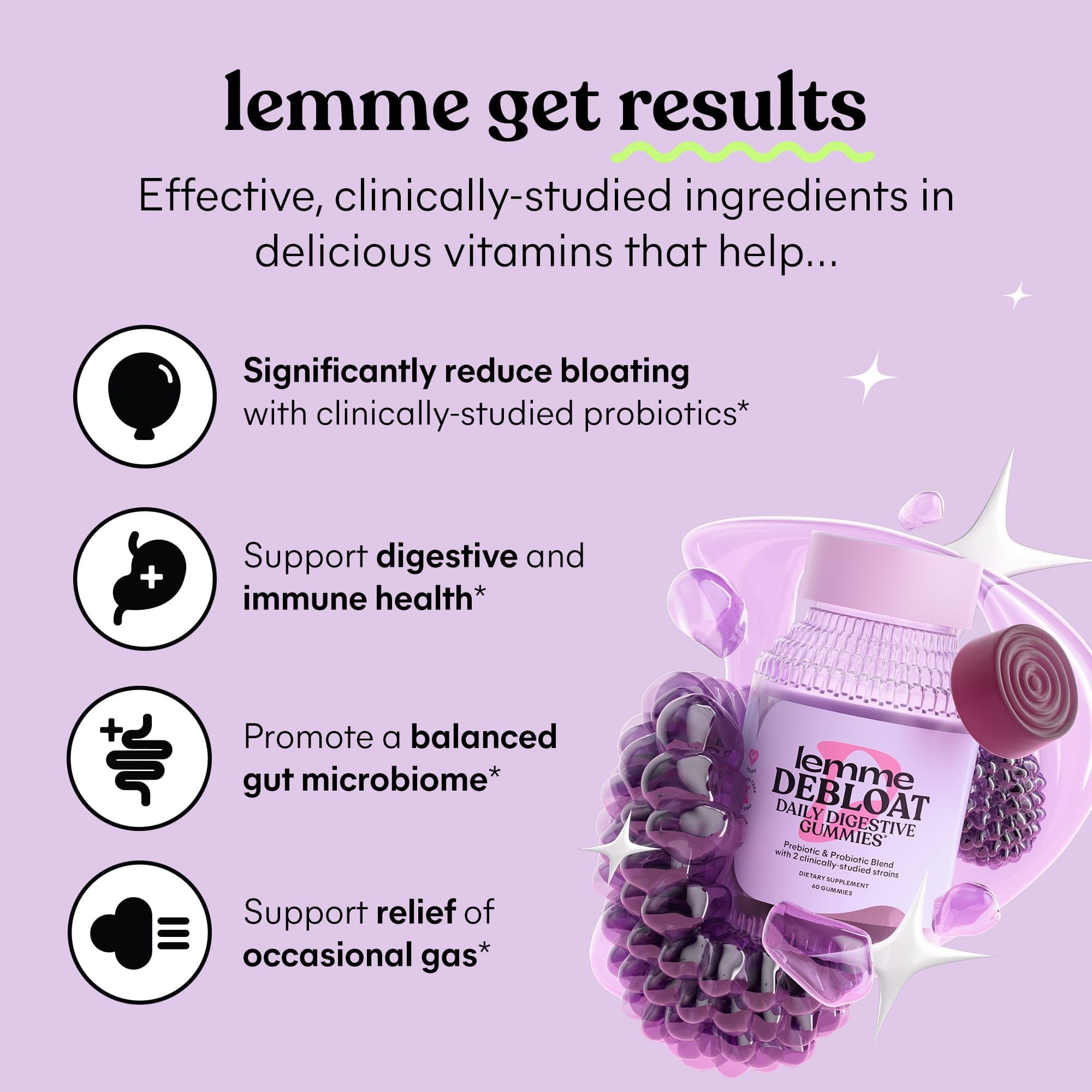 Lemme Debloat and Burn - Metabolism, Bloat Support, Gut Health & Weight Management Lemme Au supplements