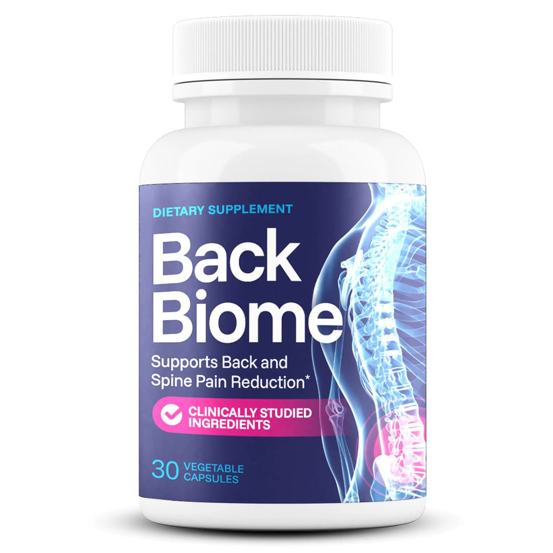 BackBiome – Advanced 7-Strain Probiotic Formula for Gut & Back Health – Supports Digestive Balance, Promotes Spinal Comfort – Non-GMO, Vegan, 30 Capsules BackBiome uk supplements