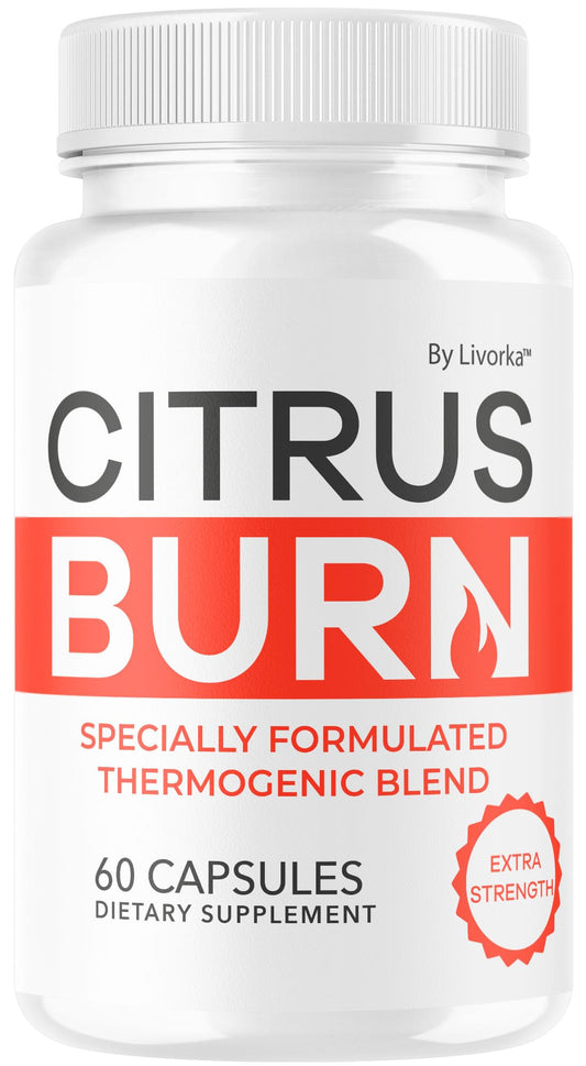 Citrus Burn Capsules - Official CitrusBurn Pills Supplement Support All Natural Ingredients Advanced Formula Premium Multivitamin for Overall Health & Wellness, 60 Capsules for 1 Month LIVORKAAu supplements