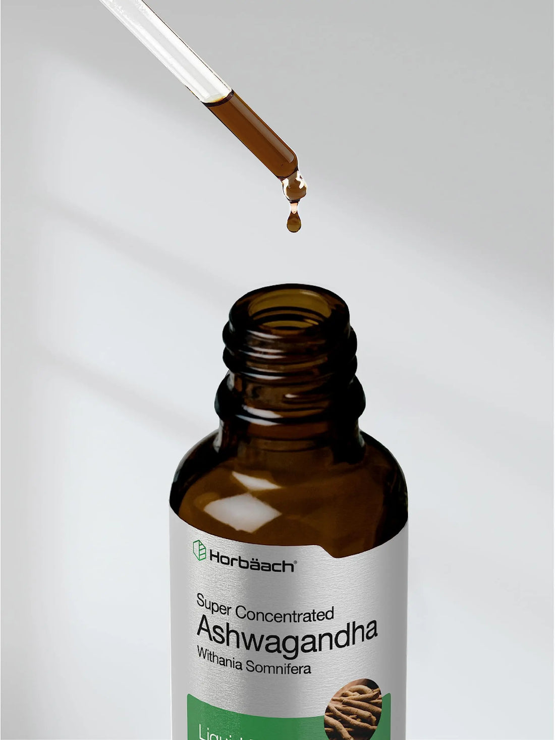 Ashwagandha Root Liquid Extract | 2 fl oz | Alcohol Free Tincture | Vegetarian, Non-GMO, Gluten Free Supplement | by Horbaach Horbäach uk supplements