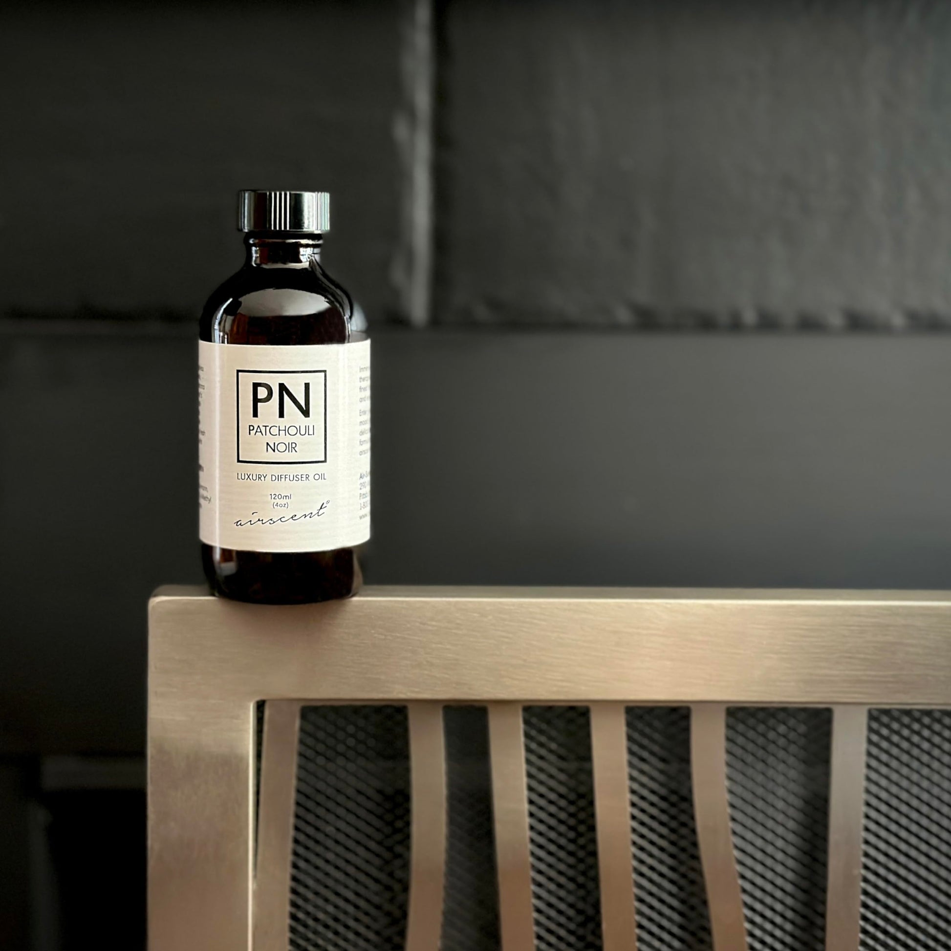 Patchouli Noir Diﬀuser Oil - Air-Scent Aroma and Essential Oil Blend - 120 Milliliter (4 ﬂ oz) Bottle Air-Scent Au supplements