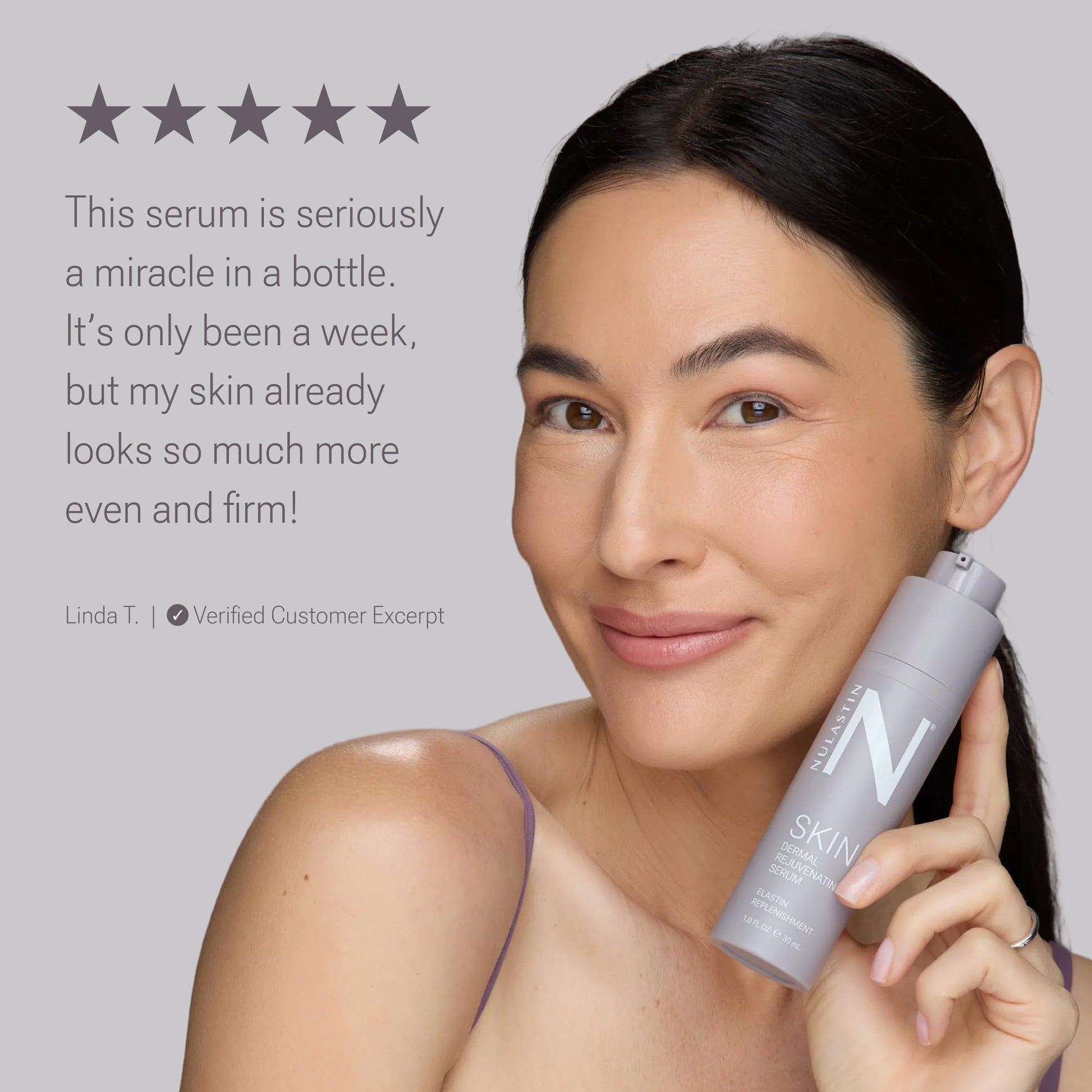 NULASTIN Dermal Rejuvenating Peptide Face Serum for Women with Elastin - Firming, Anti Aging, Barrier Repair, Plumping Hydrating Serum Sensitive & Mature Skin - Vegan, 1 Fl Oz NULASTIN buy supplements Au