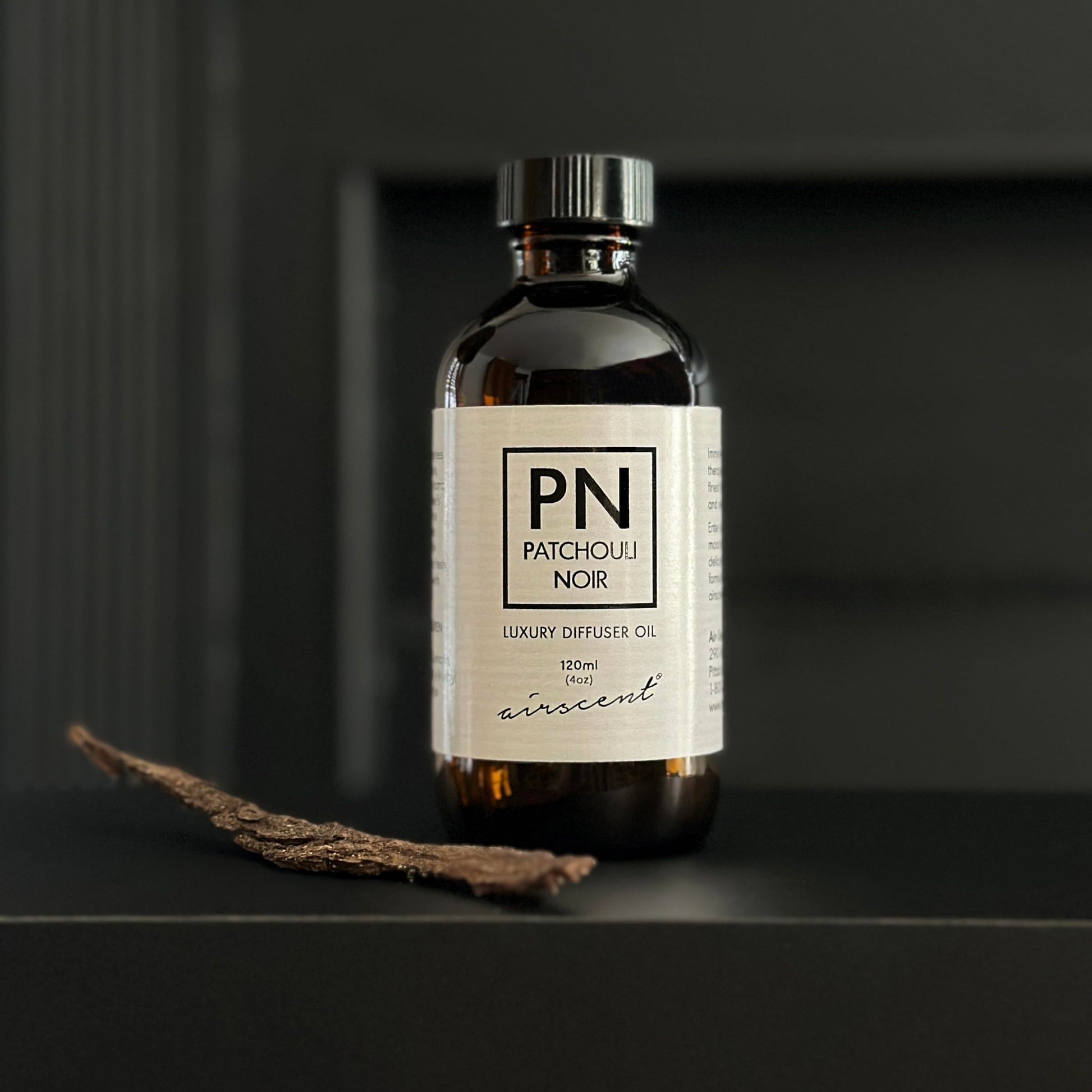 Patchouli Noir Diﬀuser Oil - Air-Scent Aroma and Essential Oil Blend - 120 Milliliter (4 ﬂ oz) Bottle Air-Scent Au supplements