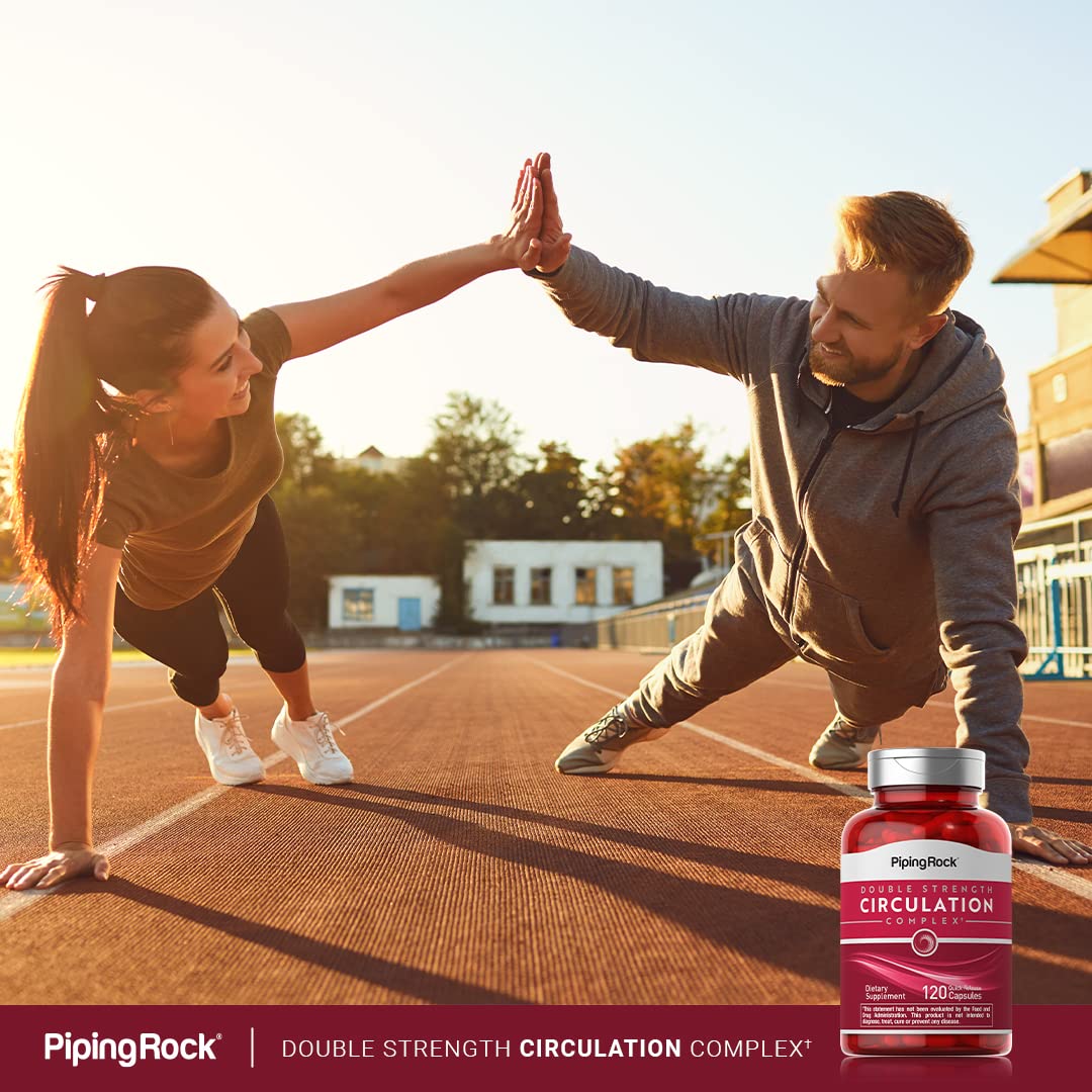 Piping Rock Circulation Supplement | 120 Capsules | Double Strength Complex | Non-GMO, Gluten Free Piping Rock Au supplements