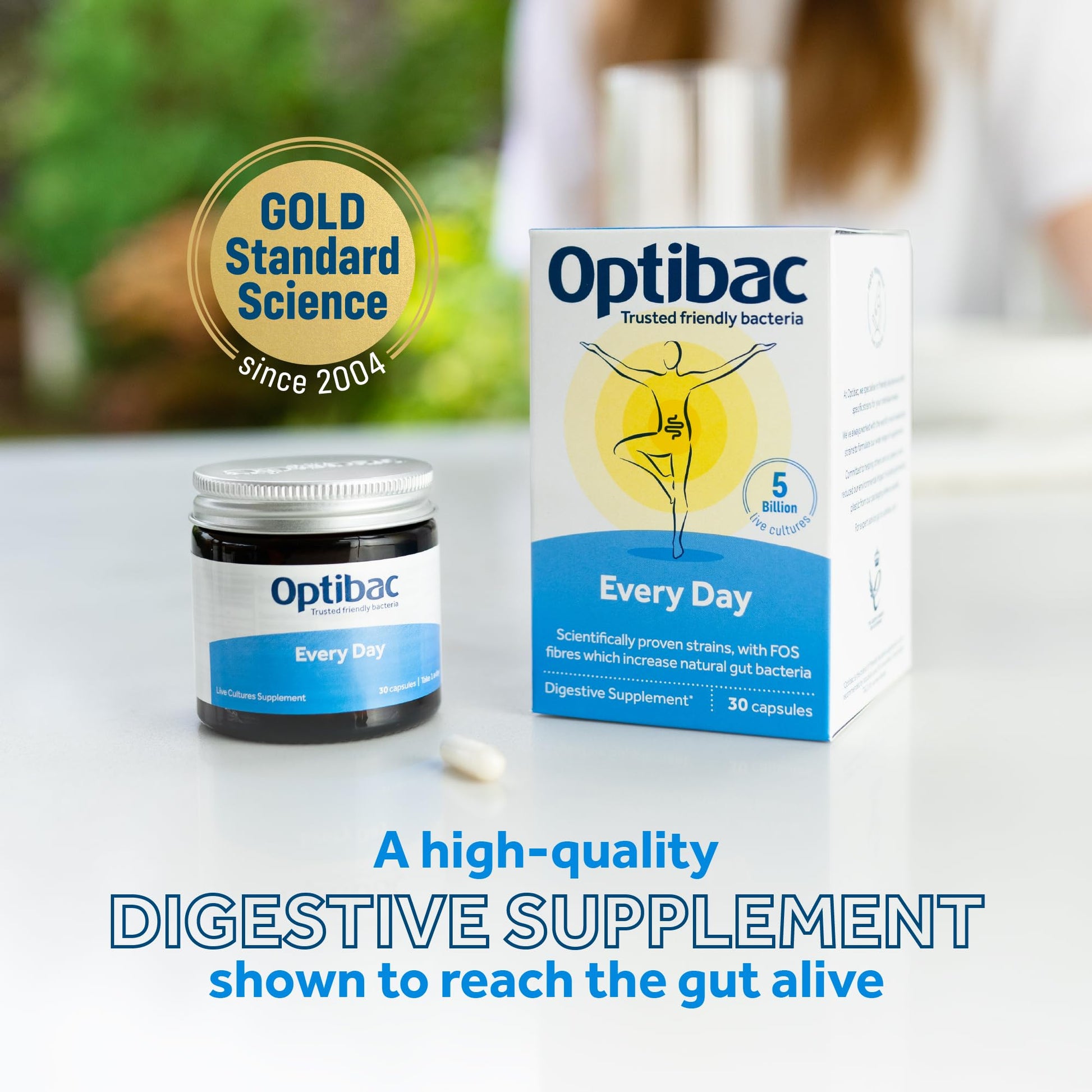 Optibac Probiotics Every Day - Digestive Probiotic Supplement with 5 Billion Bacterial OptiBac Au supplements