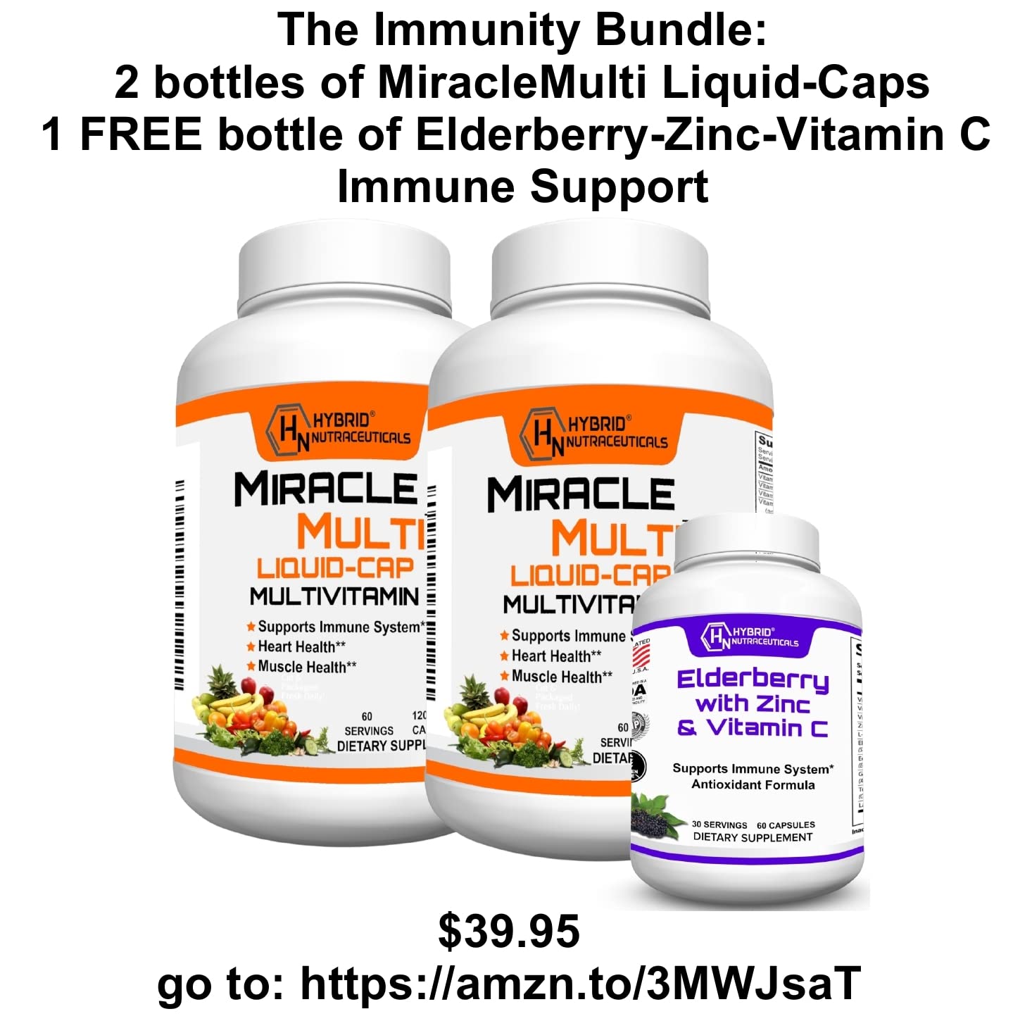 MiracleMulti Liquid Multivitamin Capsules for Men & Women - Complete Whole Food Blend Daily Vitamin & Mineral Supplement with CoQ10, B12, 42 Superfood Enzyme - 120 Softgels Hybrid Nutraceuticals Au supplements