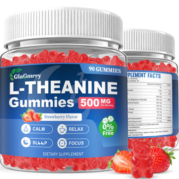 GlaGmrry 180 Count | L Theanine Gummies, L Theanine Supplement for Adults & Kids, w/Ashwagandha, Magnesium, GABA & 5-HTP, Sugar Free Liposomal Formula for Calm Relax zzZ M♡♡d & Focus, Vegan GlaGmrry Au supplements