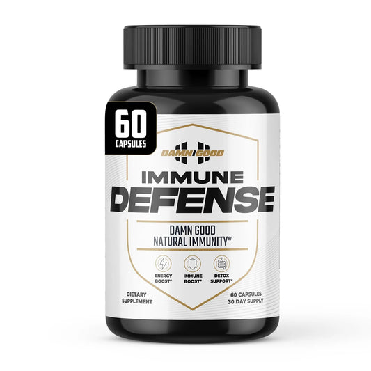 DAMN GOOD The Hodge Twins Immune Defense Supplement (60 Capsules) – Sea Moss Blend Capsules for Everyday Balance, Digestive Support, and Whole-Body Wellness with Vitamins, Minerals, and Botanicals DAMN GOODAU supplements