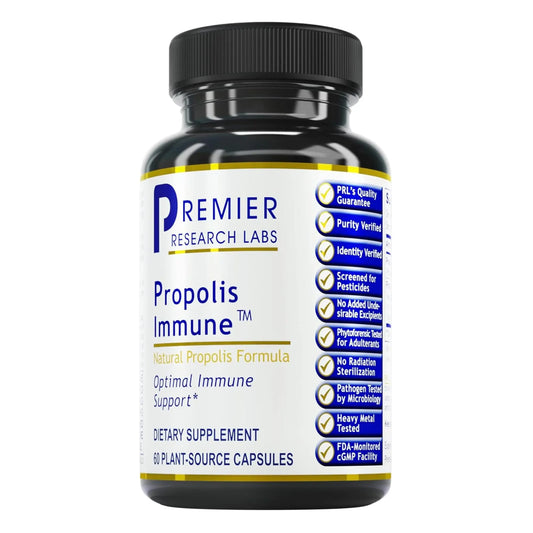 Premier Research Labs Propolis Immune - Bee Propolis Capsules, Bee Pollen Supplement, Propolis Extract Pills for Women & Men, Promotes Immune Health - 60 Vegetarian Capsules Premier Research LabsAU supplements