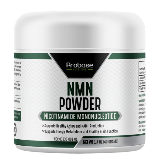 Probase Nutrition Longevity Pure NMN Powder 40 Grams - Ultra-Pure, Fully Stabilized, Pharmaceutical Grade NMN to Boost NAD+, Nicotinamide Mononucleotide Powder Supplement Probase NutritionBuy Supplements Australia