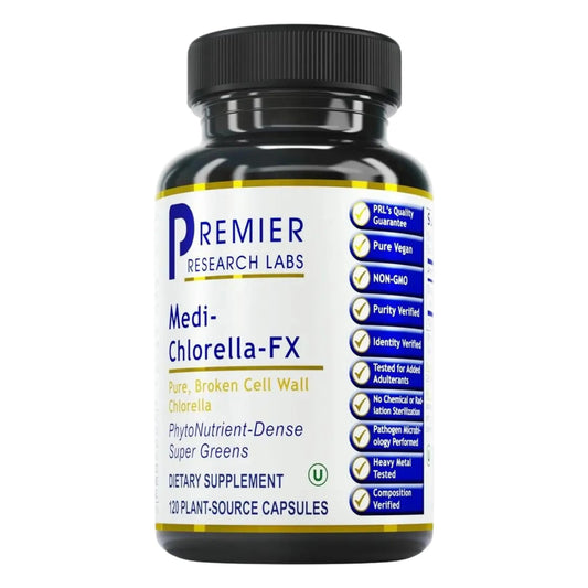 Premier Research Labs Medi Chlorella-FX - Chlorella Capsules, Chlorophyll Capsules, Organic Pills for Women & Men, Chlorophyll Supplement - 120 Vegetarian Capsules Premier Research LabsAU supplements