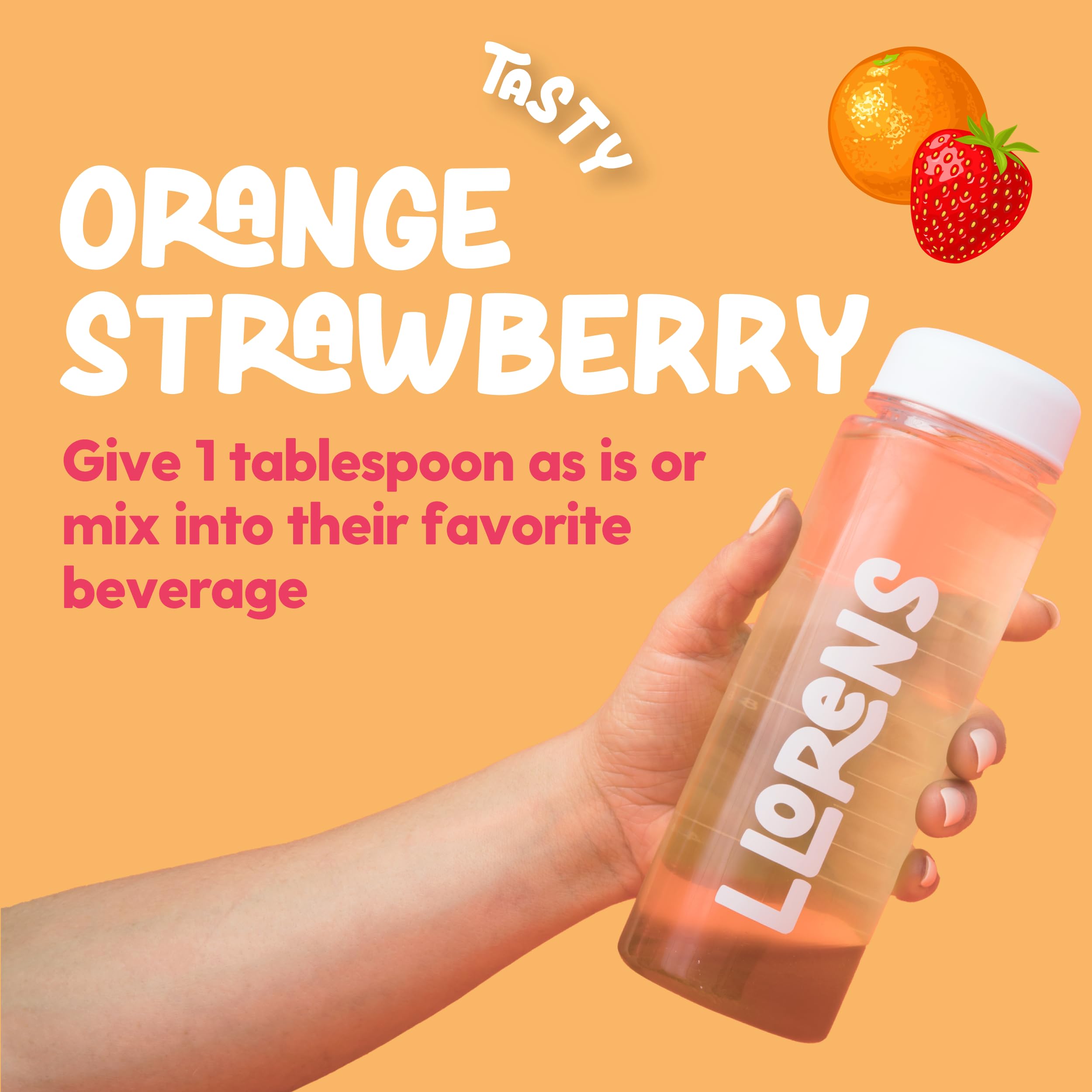 Appetite Booster Weight Gainer for Kids, 16 Fl Oz, Natural Orange Strawberry By Llorens Wellness LLORENS PHARMACEUTICAL Au supplements