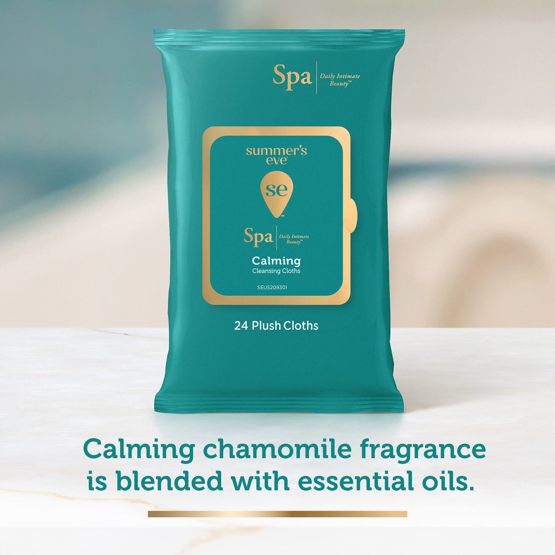 Summer's Eve Spa Calming Chamomile Feminine Wipes, 100% Plant Based*, pH balanced Plush Cloths Summer's Eve Au supplements