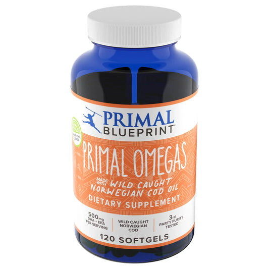 Primal Blueprint Primal Omegas, Omega-3 Fatty Acid Daily Supplement, 120 Count Primal BlueprintAU supplements