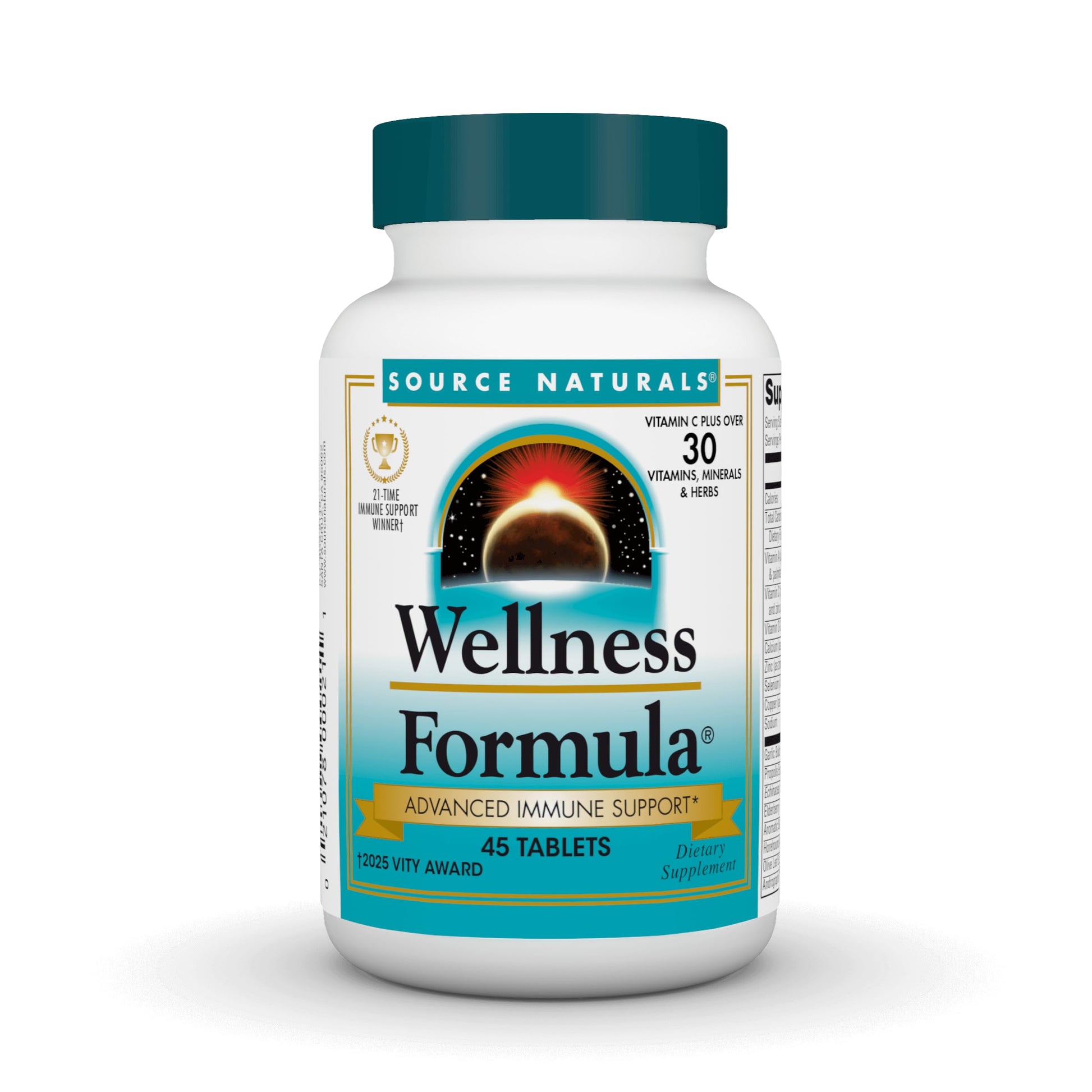 Source Naturals Wellness Formula Bio-Aligned Vitamins & Herbal Defense - Immune System Support Supplement & Immunity Booster - 45 Tablets Source Naturals Au supplements