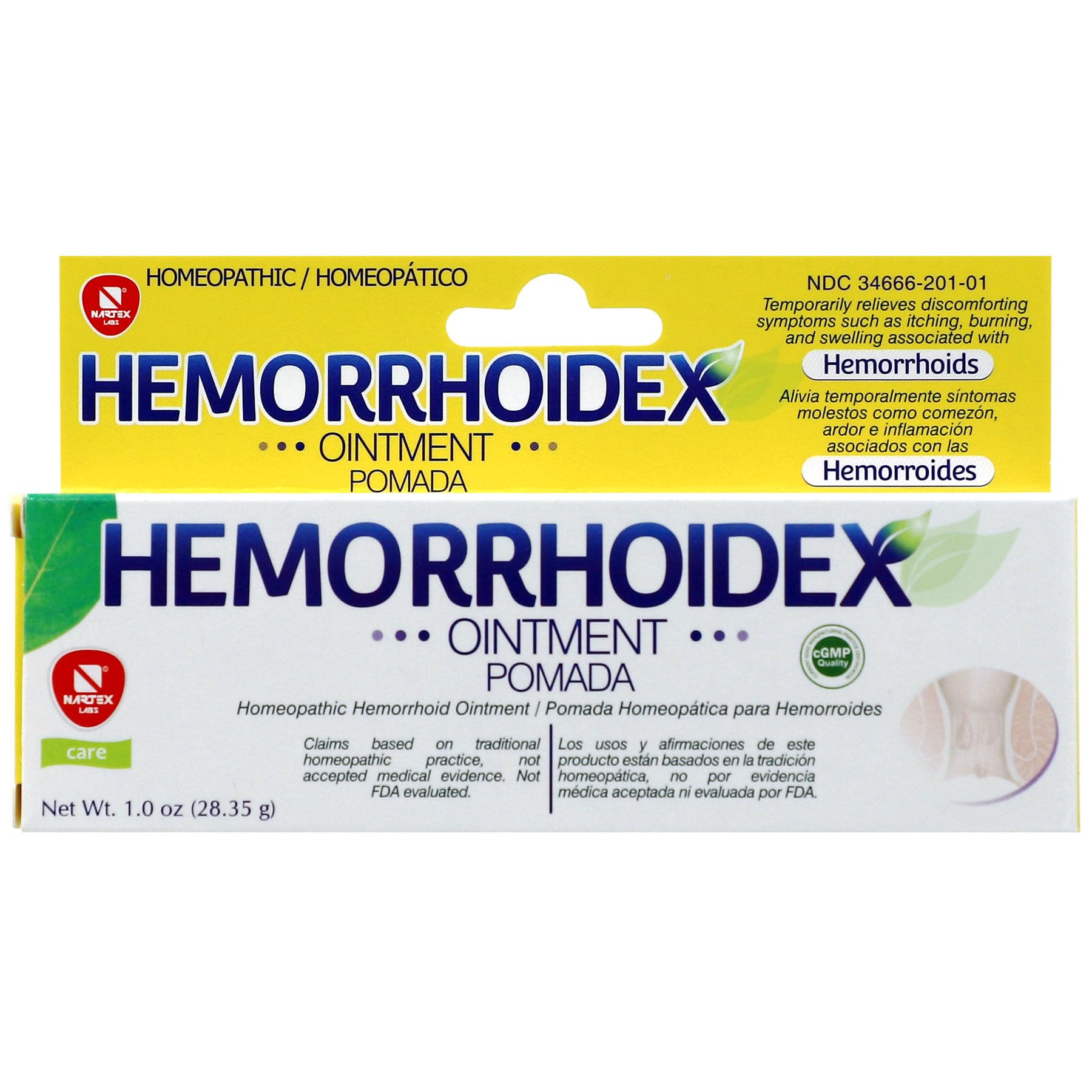 HEMORRHOIDEX Ointment NARTEX LABS Au supplements