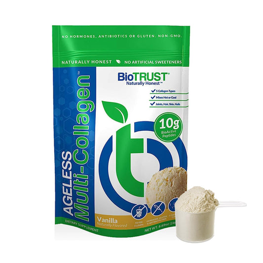 BioTrust Ageless Multi Collagen Peptides Powder – 5 Types (I, II, III, V, X) BioTrustAU supplements