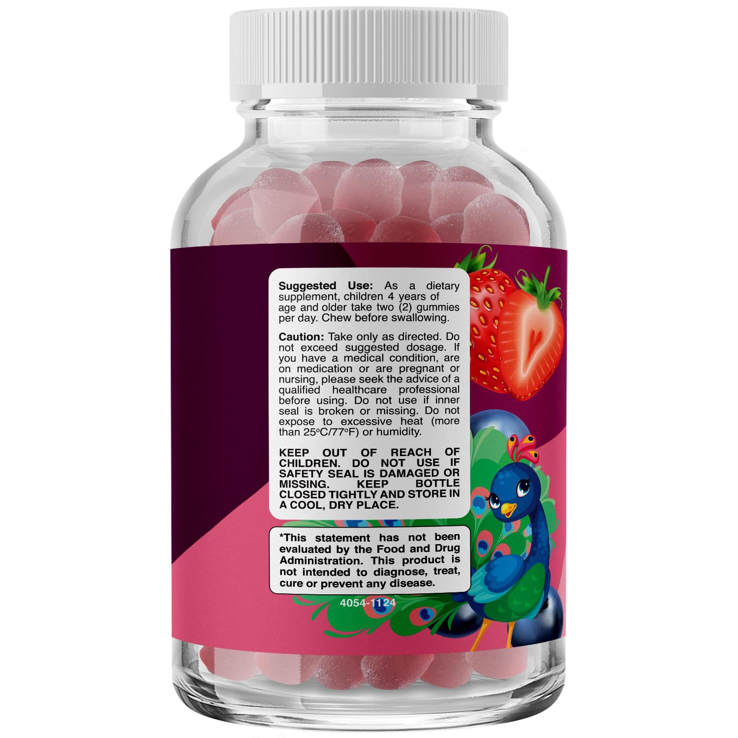 Phytoral Vegan Kids Focus Gummies - Potent Chewable Brain Support for Children - Enhances Concentration & Memory - Calming Supplements & Focus Gummies for Kids - Non-GMO & Gluten-Free - 60 Count Phytoral Au supplements