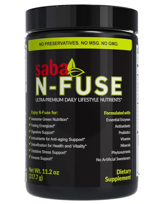 Saba N-Fuse-Whole Food Daily Nutrition,-Phytonutrients, Pre and Probiotics, Enzymes SabaUS supplements