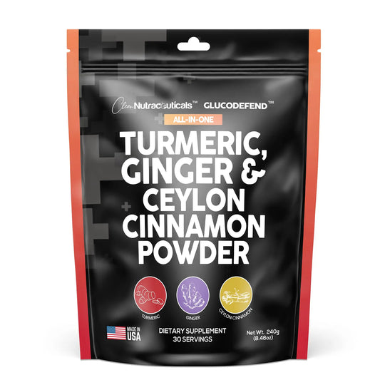 3in1 Turmeric Curcumin Ginger Root & Ceylon Cinnamon Powder Suppleme Clean NutraceuticalsAU supplements