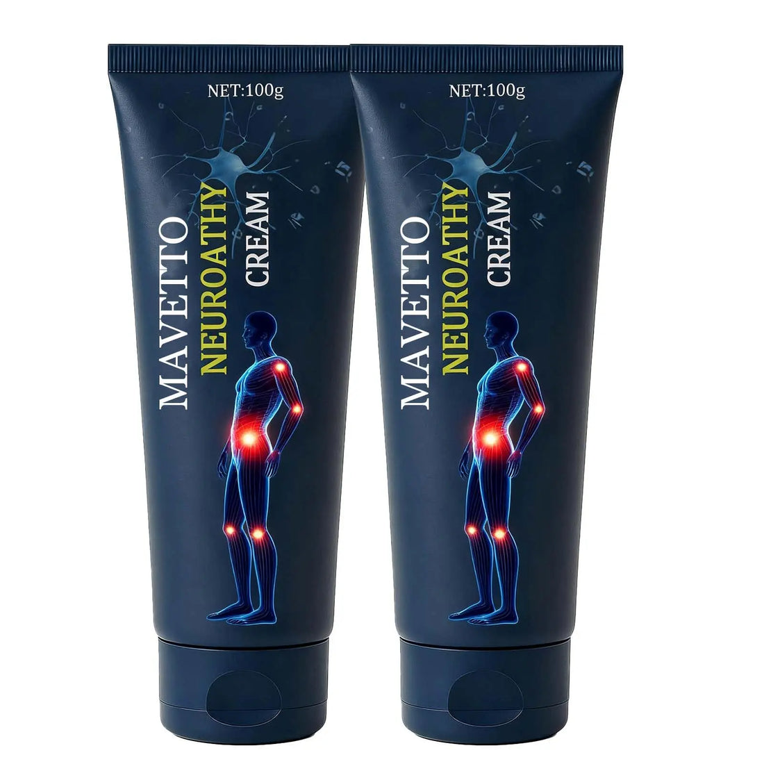 Bare Basics MAVETTO Neuropathy Relief Cream, Neurosoothe Formula Nerve Cream, Contains Capsaicin, Arnica, Menthol, MSM and Glucosamine, Improve Joint Discomfort, Increase Mobility (2pcs) Bare Basics uk supplements