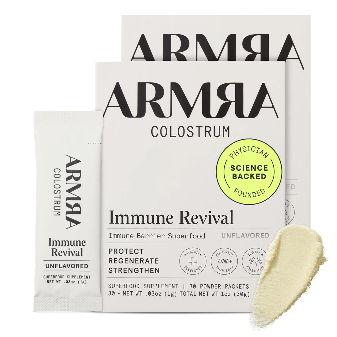 ARMRA Colostrum Powder | Unflavored | Gut Health & Bloating | Skin & Hair | Immunity | Keto, Gluten & Fat-Free | 60 Servings ARMRA Au supplements