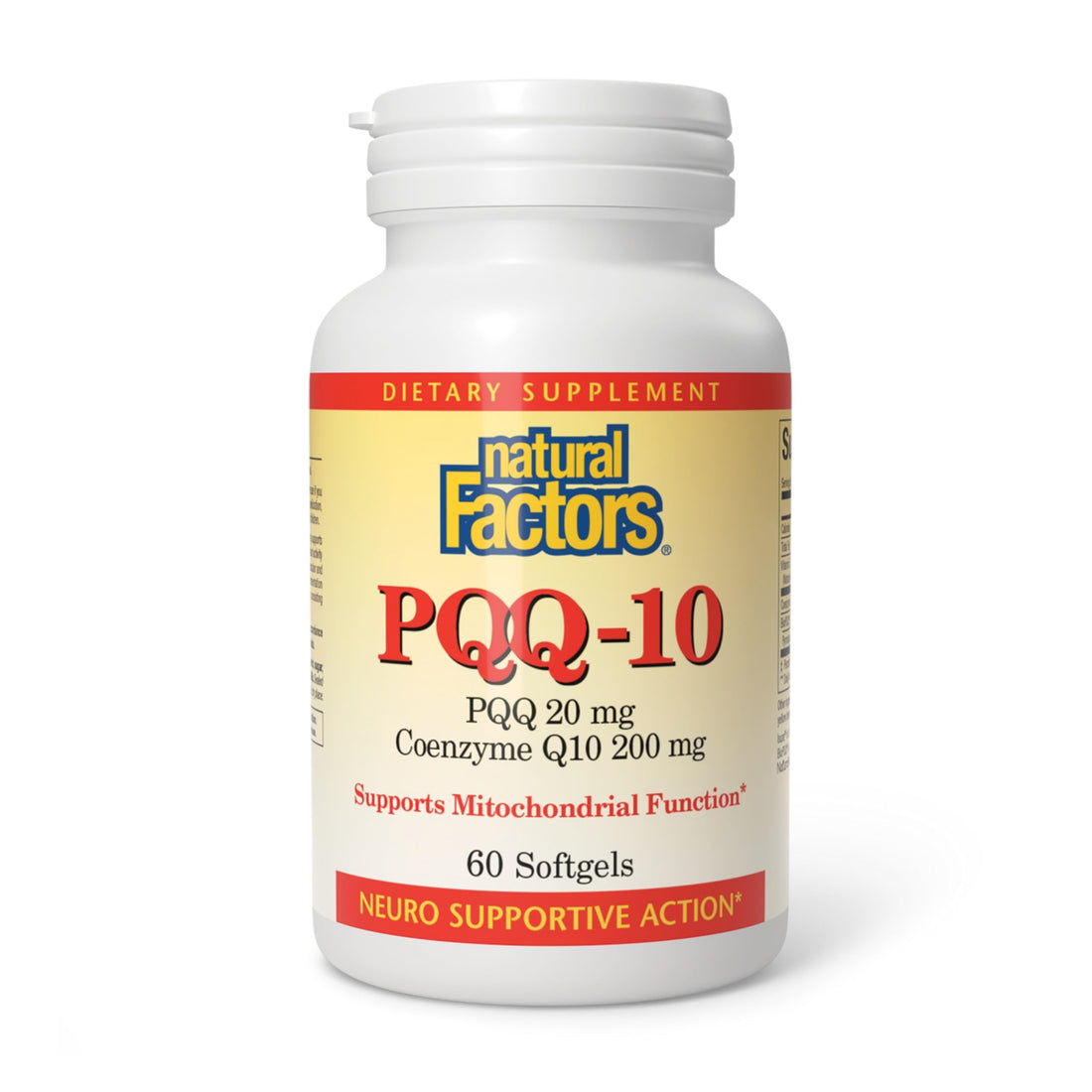 Natural Factors, PQQ-10, Supports Energy and Healthy Aging, Dietary Supplement, 60 softgels (60 servings) Natural Factors Au supplements
