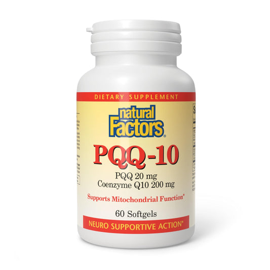 Natural Factors, PQQ-10, Supports Energy and Healthy Aging, Dietary Supplement, 60 softgels (60 servings) Natural FactorsAu supplements