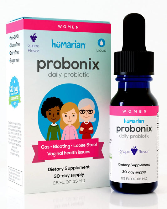 Probonix Humarian Liquid Probiotics for Women - 12-Strain Probiotic Drops to Fortify Women’s Gut Health, Vaginal Health, Immunity and Overall Wellness ProbonixAU supplements