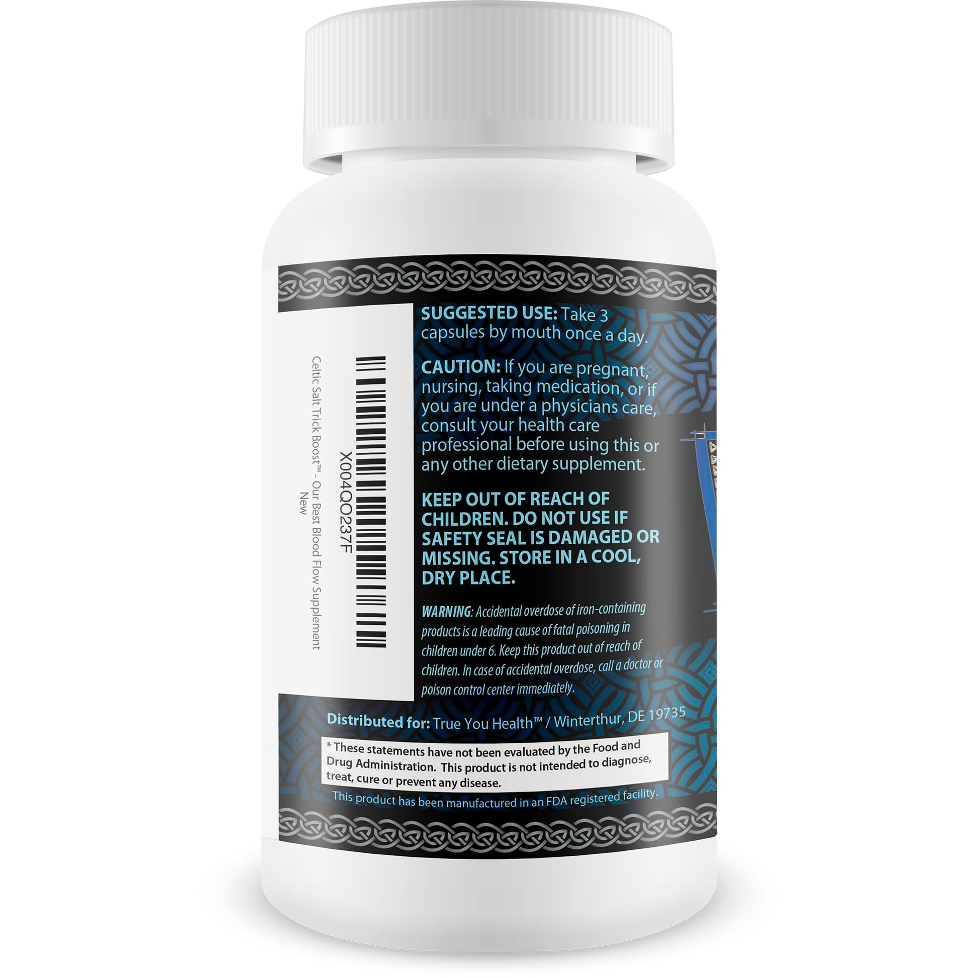 Celtic Salt Trick Boost for Blood Flow - Improved Formula - Our Best Blood Circulation Supplements for Men - Increase Blood Flow Care Blood Circulation Pills - Advanced Blood Flow Support True You Health Au supplements