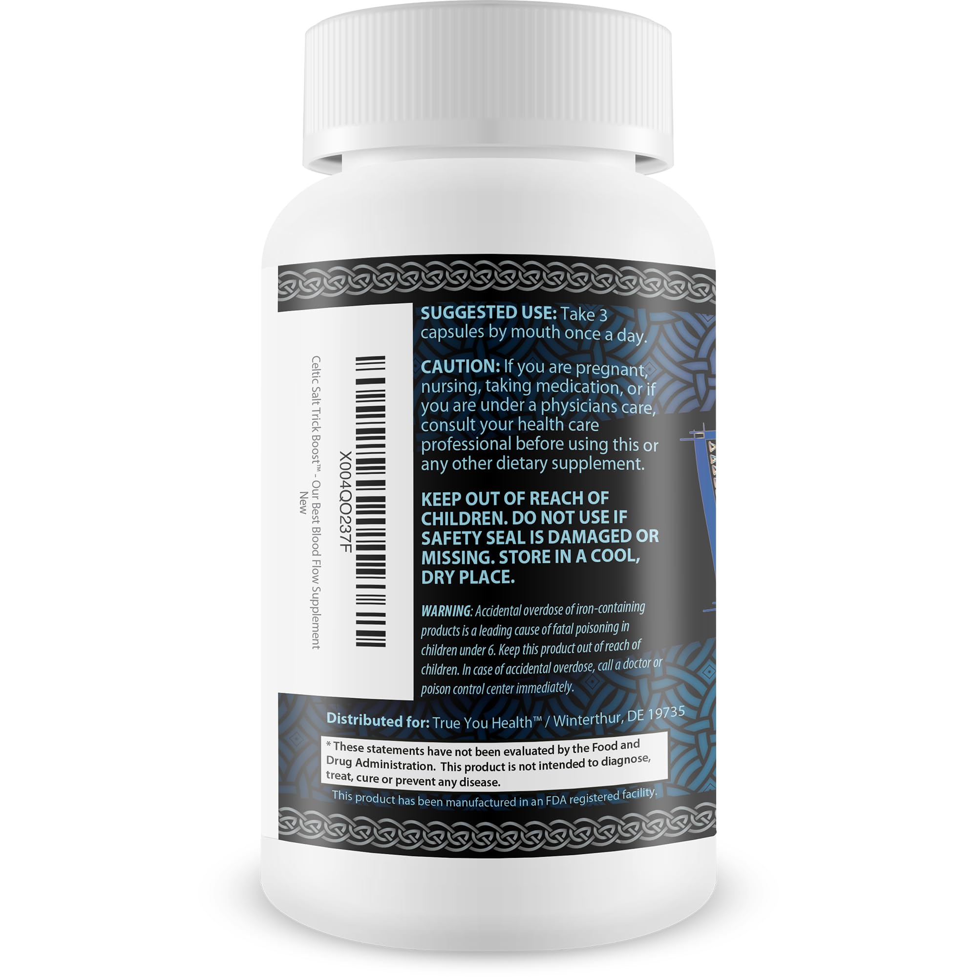 Celtic Salt Trick Boost for Blood Flow - Improved Formula - Our Best Blood Circulation Supplements for Men - Increase Blood Flow Care Blood Circulation Pills - Advanced Blood Flow Support True You Health Au supplements