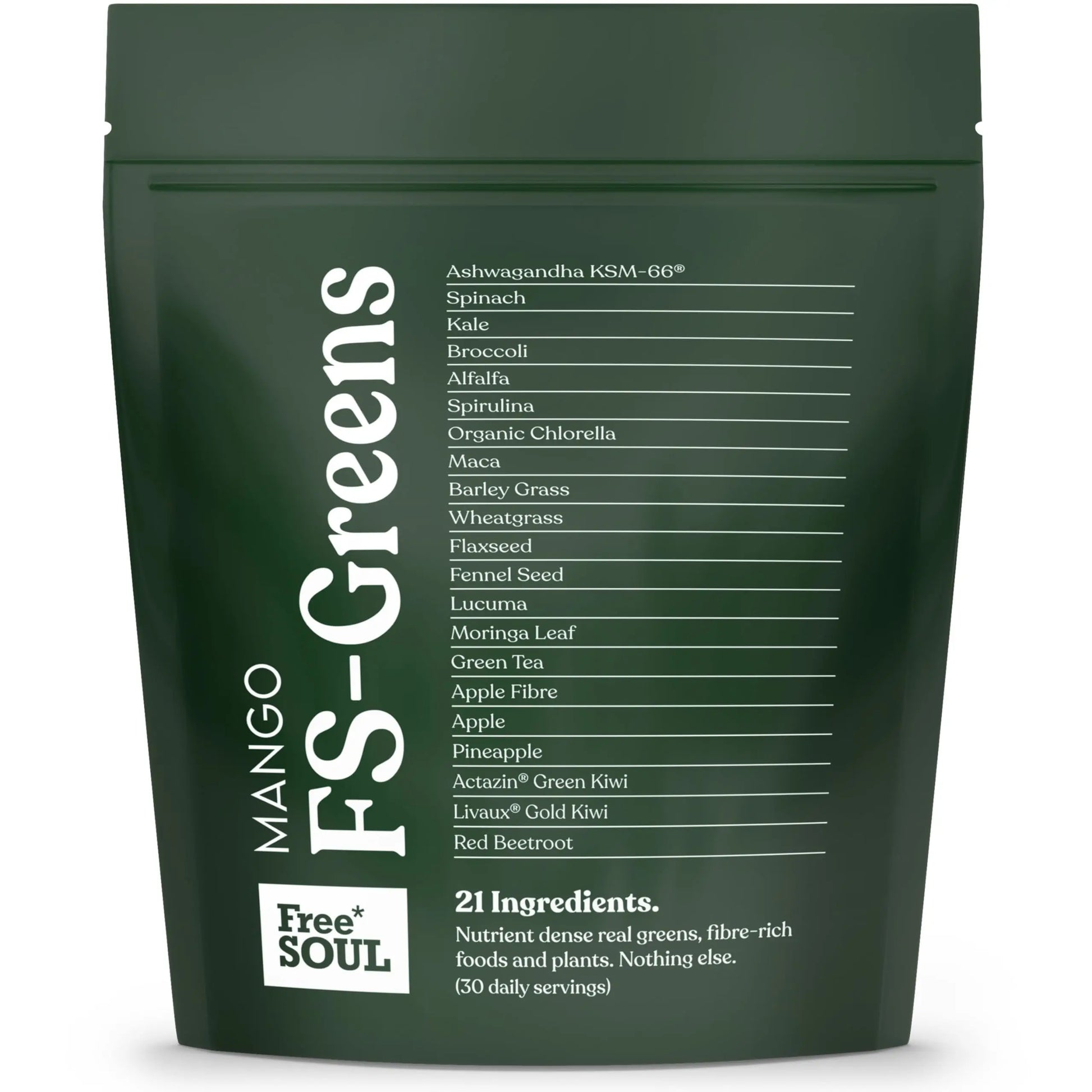 FS-Greens | 21 Advanced Greens, Superfoods, and Adaptogens Including KSM-66 Free SoulAU supplements
