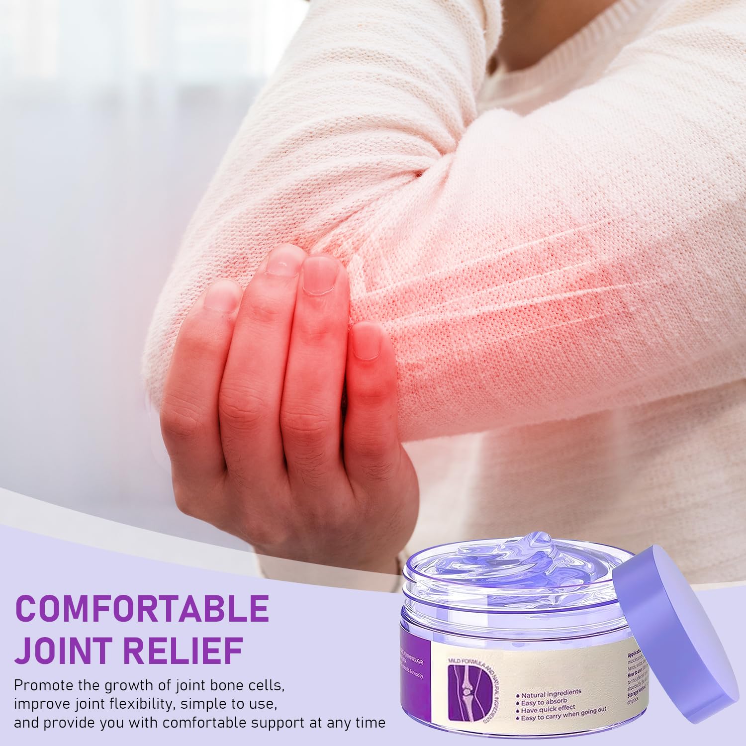 2PCS Soothing Relief Massage Gel, Joint Gel Purple Gel Cooling Activities Throughout The Body, Soothing Knees, Lumbar, Neck, Back, Shoulders, Hands, and Feet iaredon Au supplements