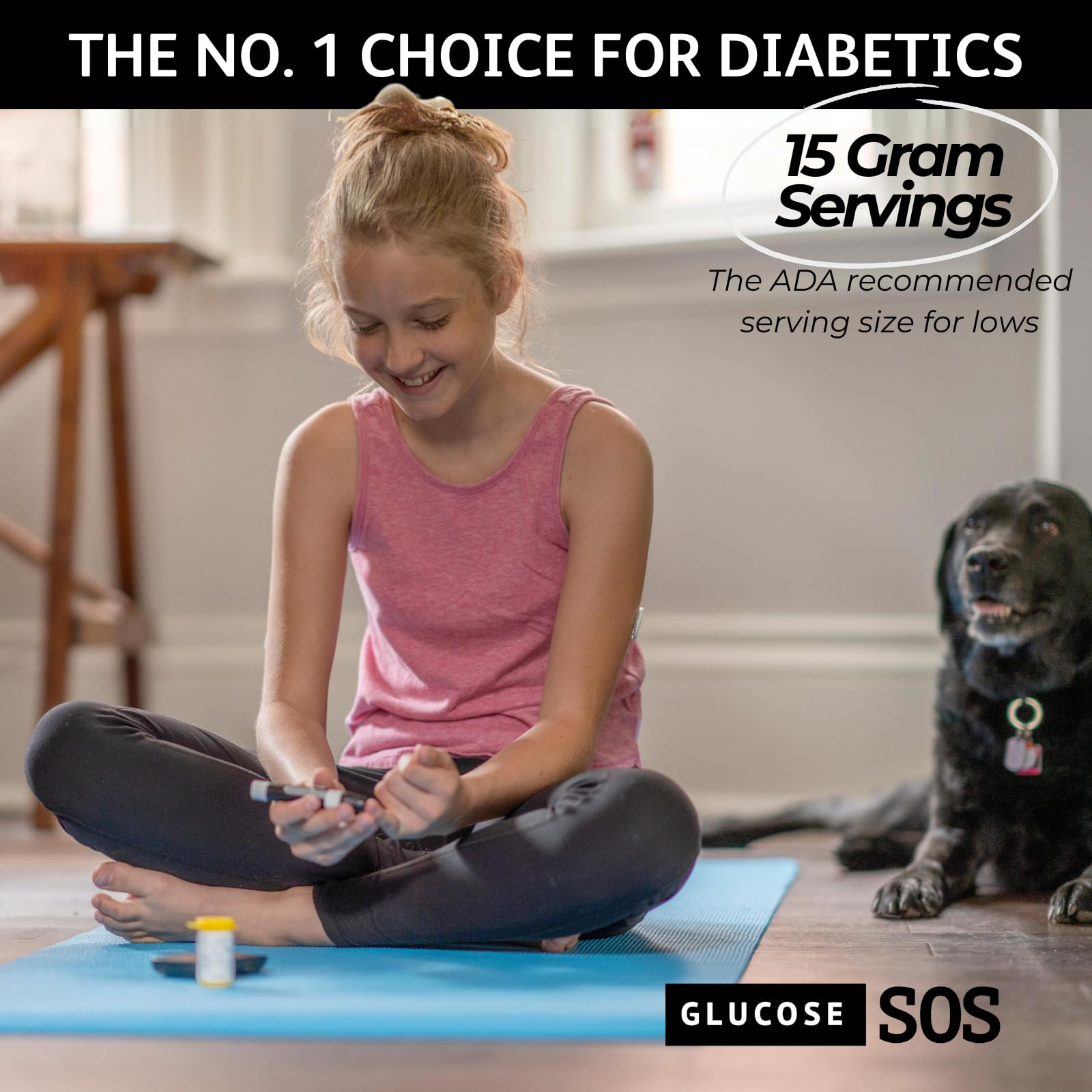Glucose SOS Glucose Powder Packets with Natural Dextrose, Fast-Absorption That Instantly Dissolves in Your Mouth with No Water Needed, Sweet & Tangy 12 Servings Glucose SOS Au supplements