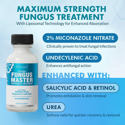 Ebanel Antifungal Cream Miconazole Athletes Foot Treatment, Cures Fungal Infection Leading to Nail Fungus, Jock Itch Cream with Undecylenic Acid, Tea Tree & Manuka Oil, Fast Itch Relief for Ringworm Ebanel buy supplements Au