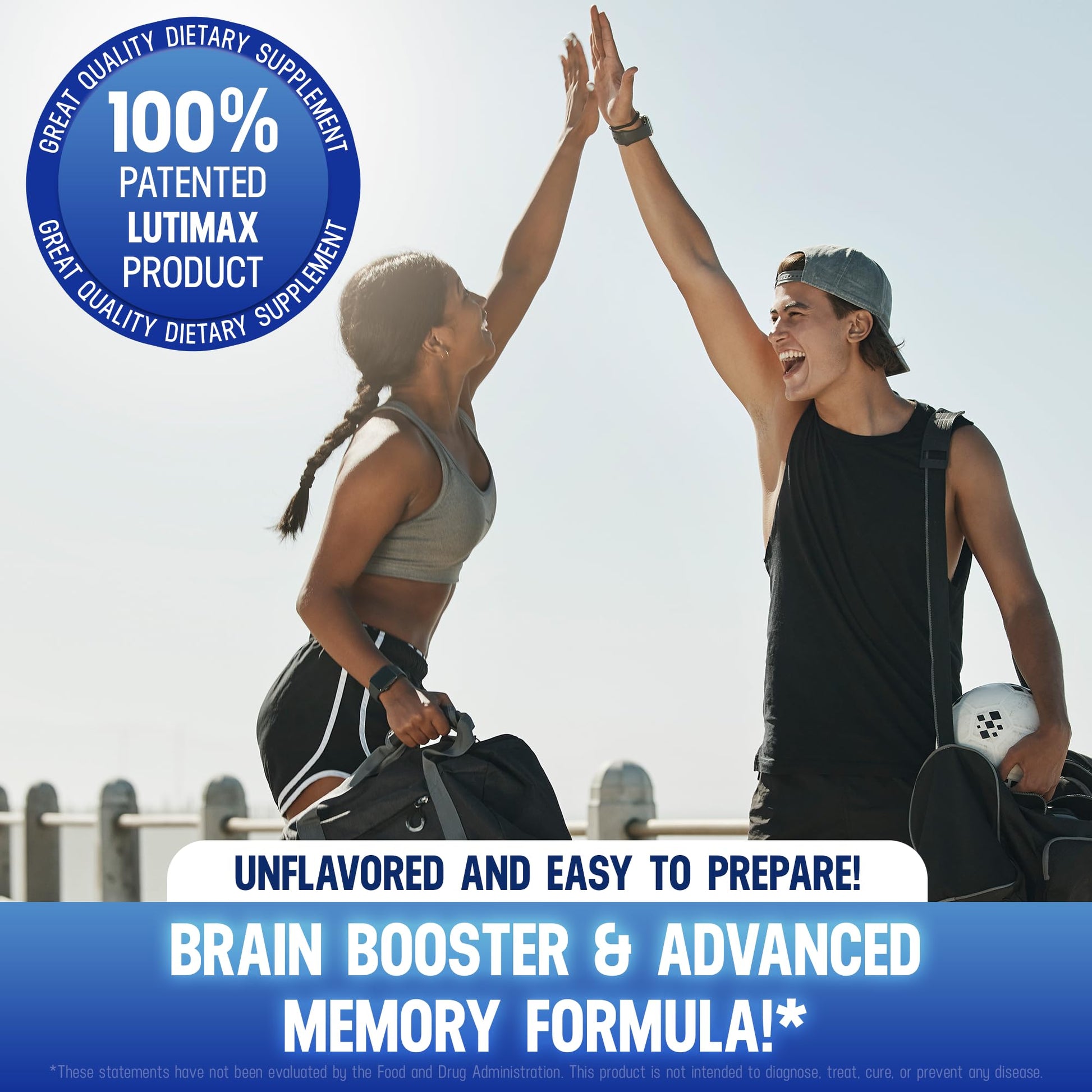 Lutimax Luteolin Complex Powder Brain Supplement with Rutin - Nootropic Brain Supplements for Memory and Focus to Improve Brain Health - Antioxidant Supplement for Immune Support - 100 Servings Solo Luti Au supplements