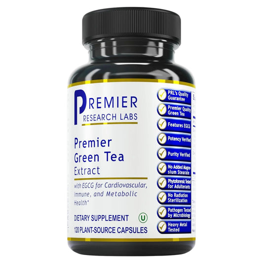 Premier Research Labs Premier Green Tea Extract - Green Tea Capsules, Green Tea Extract Pills, Green Tea Supplement with ECGC, Camellia Sinensis, Pure, Vegan Friendly - 120 Vegetarian Capsules Premier Research LabsAU supplements